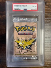 1999 Pokemon Fossil Unlimited Booster Pack Zapdos PSA 10 91871455